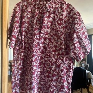 Floral Red Men's Shirt